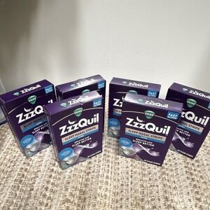 Vicks ZzzQuil lot of 6 Clear Nasal Strip Pack for Nasal Congestion & Snoring